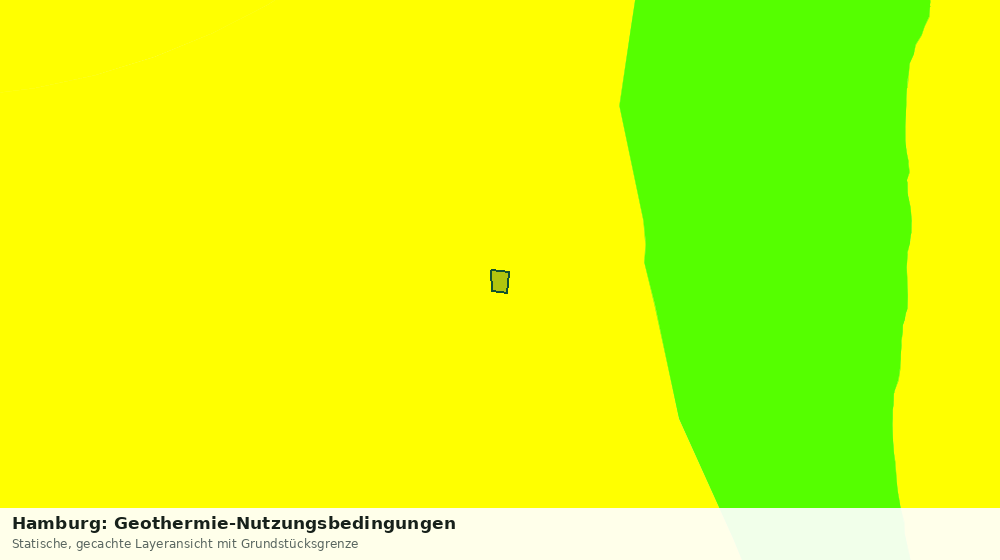 Statische Kartenansicht: Hamburg: Geothermie-Nutzungsbedingungen