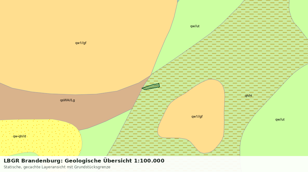 Statische Kartenansicht: LBGR Brandenburg: Geologische Übersicht 1:100.000
