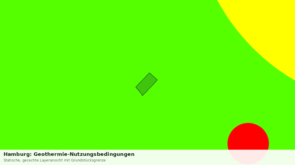 Statische Kartenansicht: Hamburg: Geothermie-Nutzungsbedingungen