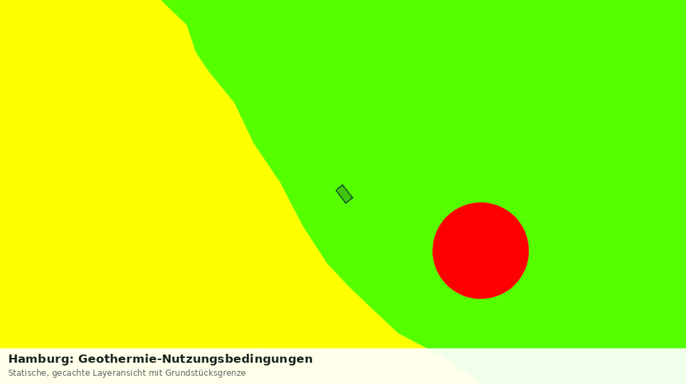 Statische Kartenansicht: Hamburg: Geothermie-Nutzungsbedingungen