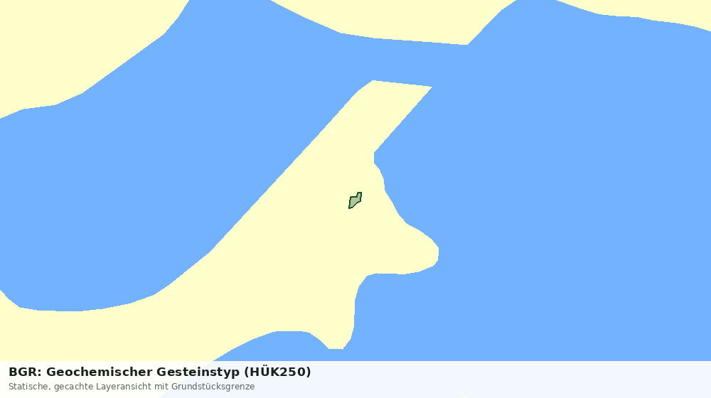 Statische Kartenansicht: BGR: Geochemischer Gesteinstyp (HÜK250)