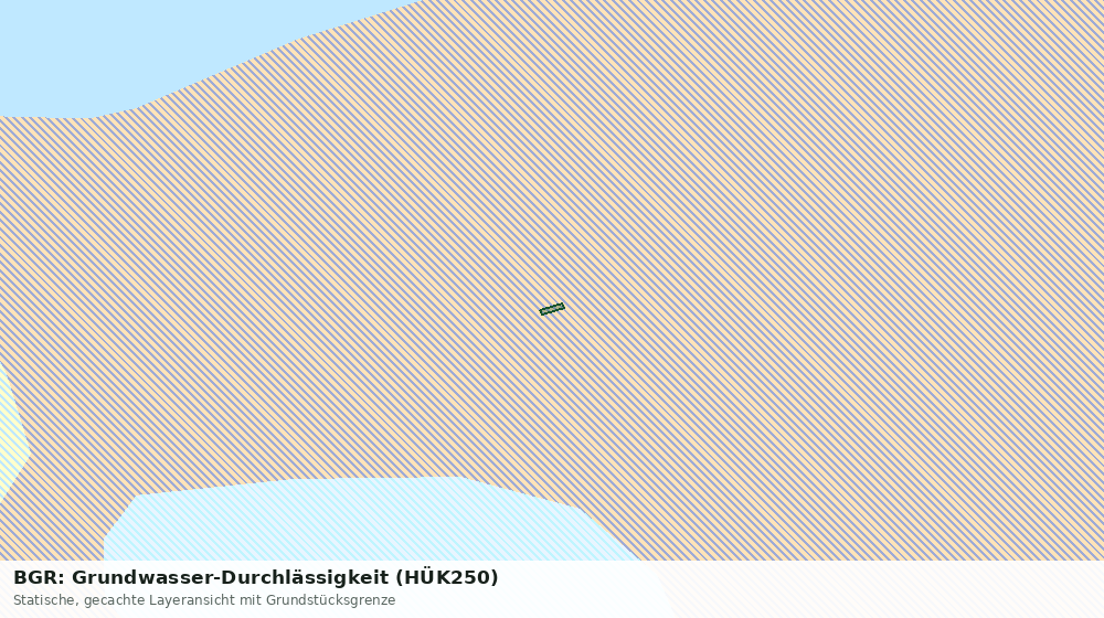 Statische Kartenansicht: BGR: Grundwasser-Durchlässigkeit (HÜK250)