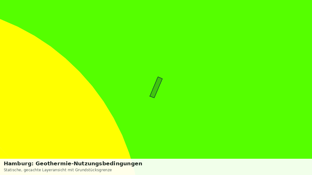 Statische Kartenansicht: Hamburg: Geothermie-Nutzungsbedingungen