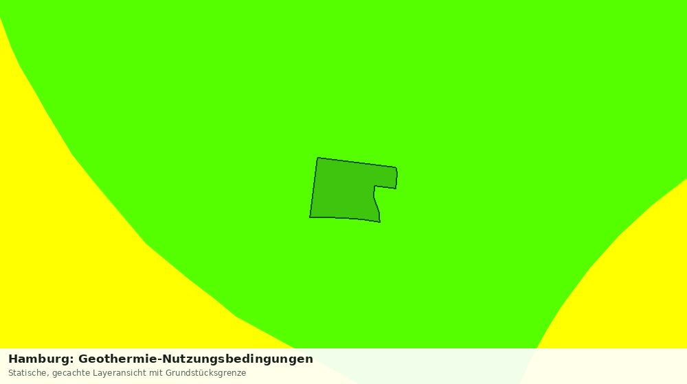 Statische Kartenansicht: Hamburg: Geothermie-Nutzungsbedingungen