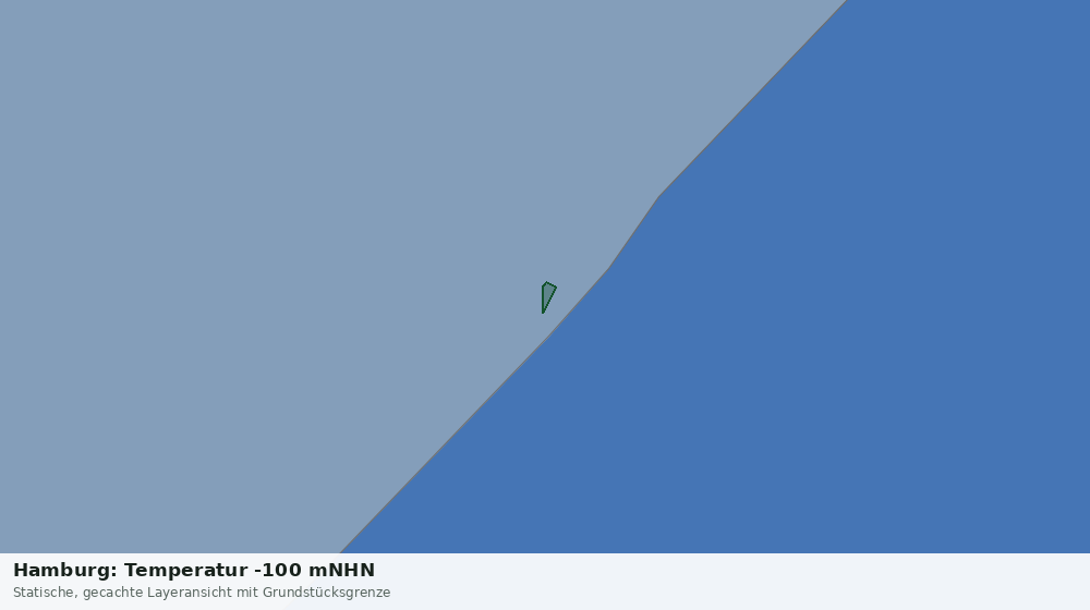 Statische Kartenansicht: Hamburg: Temperatur -100 mNHN
