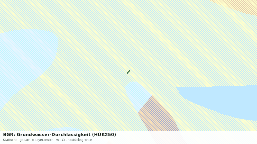 Statische Kartenansicht: BGR: Grundwasser-Durchlässigkeit (HÜK250)