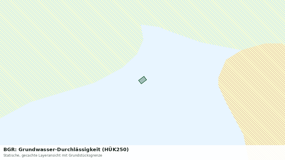 Statische Kartenansicht: BGR: Grundwasser-Durchlässigkeit (HÜK250)