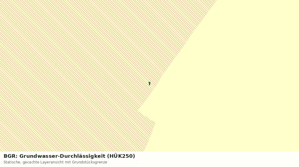 Statische Kartenansicht: BGR: Grundwasser-Durchlässigkeit (HÜK250)
