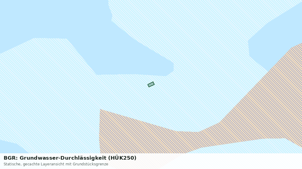 Statische Kartenansicht: BGR: Grundwasser-Durchlässigkeit (HÜK250)