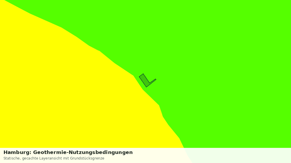 Statische Kartenansicht: Hamburg: Geothermie-Nutzungsbedingungen