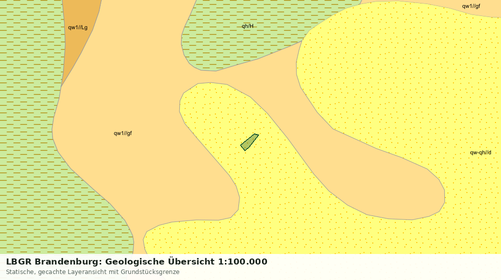 Statische Kartenansicht: LBGR Brandenburg: Geologische Übersicht 1:100.000