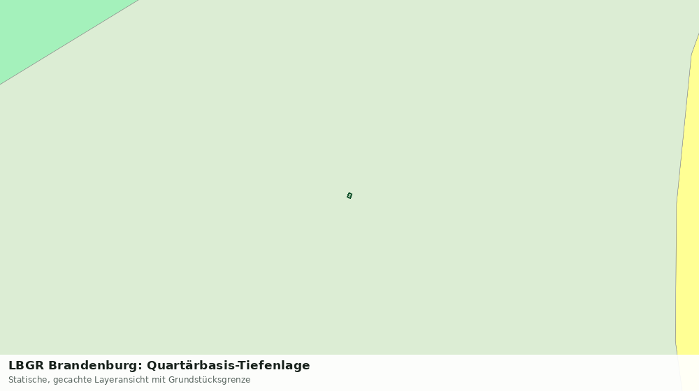 Statische Kartenansicht: LBGR Brandenburg: Quartärbasis-Tiefenlage