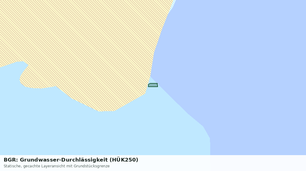 Statische Kartenansicht: BGR: Grundwasser-Durchlässigkeit (HÜK250)