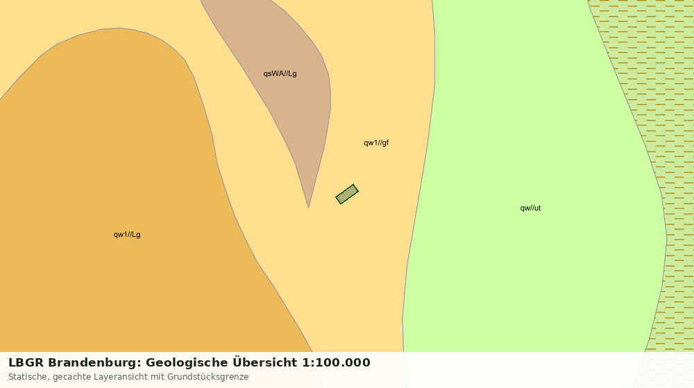 Statische Kartenansicht: LBGR Brandenburg: Geologische Übersicht 1:100.000