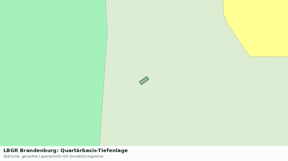 Statische Kartenansicht: LBGR Brandenburg: Quartärbasis-Tiefenlage
