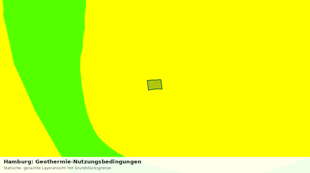 Statische Kartenansicht: Hamburg: Geothermie-Nutzungsbedingungen