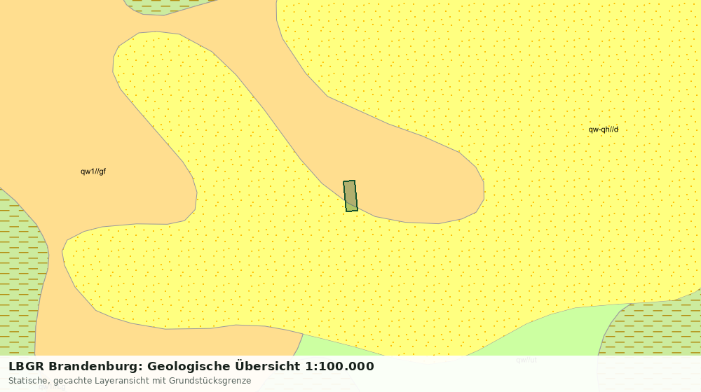 Statische Kartenansicht: LBGR Brandenburg: Geologische Übersicht 1:100.000