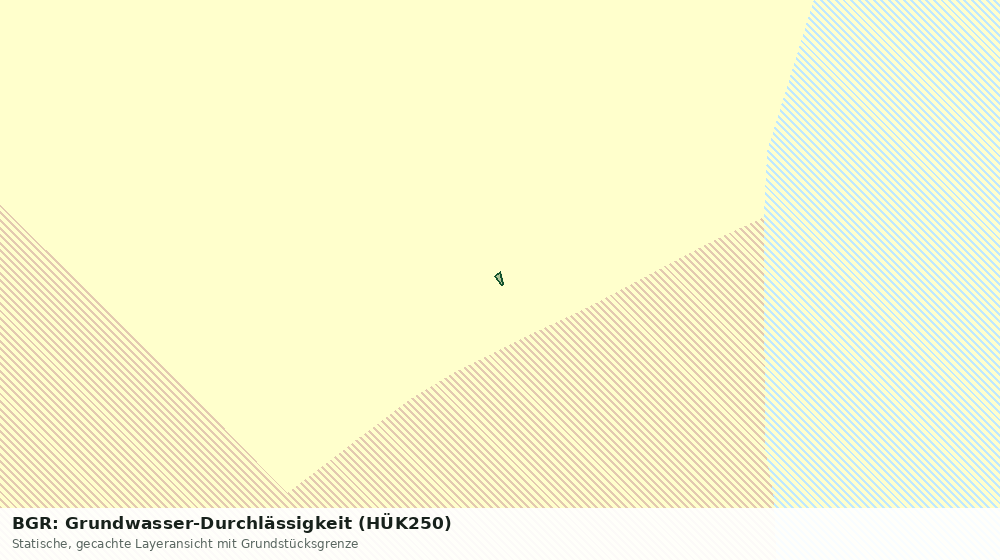 Statische Kartenansicht: BGR: Grundwasser-Durchlässigkeit (HÜK250)
