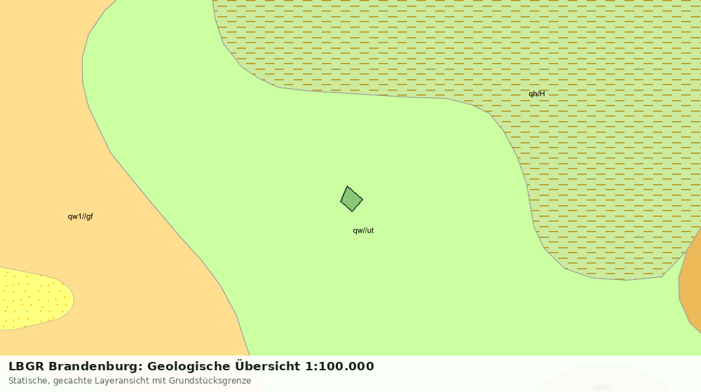 Statische Kartenansicht: LBGR Brandenburg: Geologische Übersicht 1:100.000