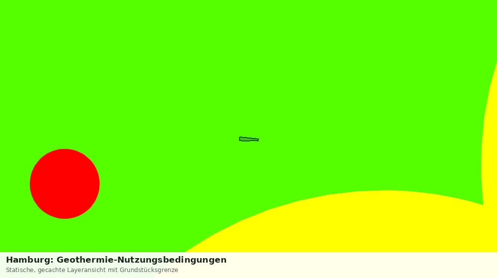 Statische Kartenansicht: Hamburg: Geothermie-Nutzungsbedingungen