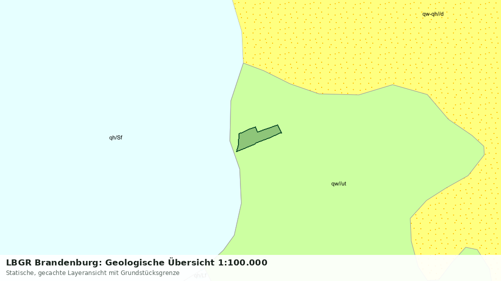 Statische Kartenansicht: LBGR Brandenburg: Geologische Übersicht 1:100.000
