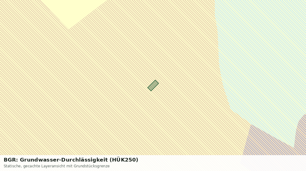 Statische Kartenansicht: BGR: Grundwasser-Durchlässigkeit (HÜK250)