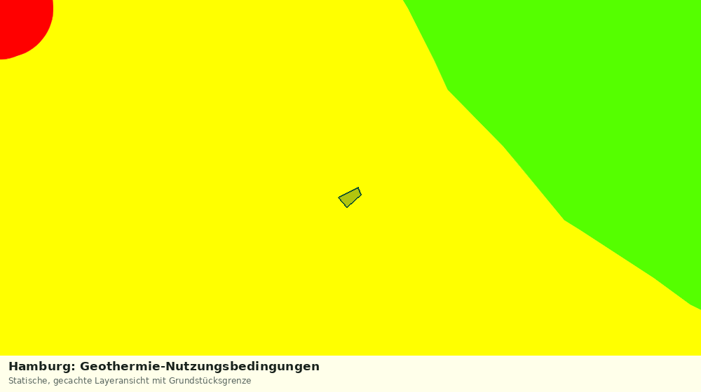 Statische Kartenansicht: Hamburg: Geothermie-Nutzungsbedingungen