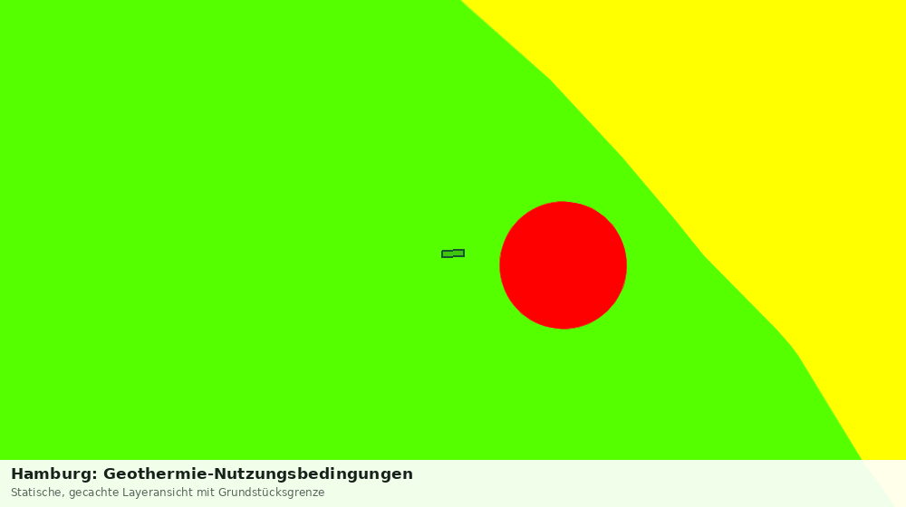 Statische Kartenansicht: Hamburg: Geothermie-Nutzungsbedingungen