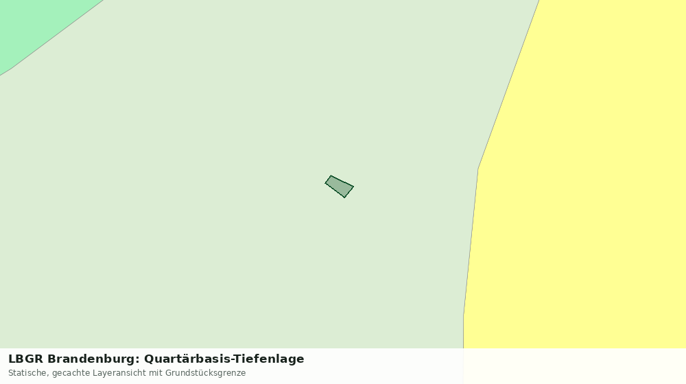 Statische Kartenansicht: LBGR Brandenburg: Quartärbasis-Tiefenlage