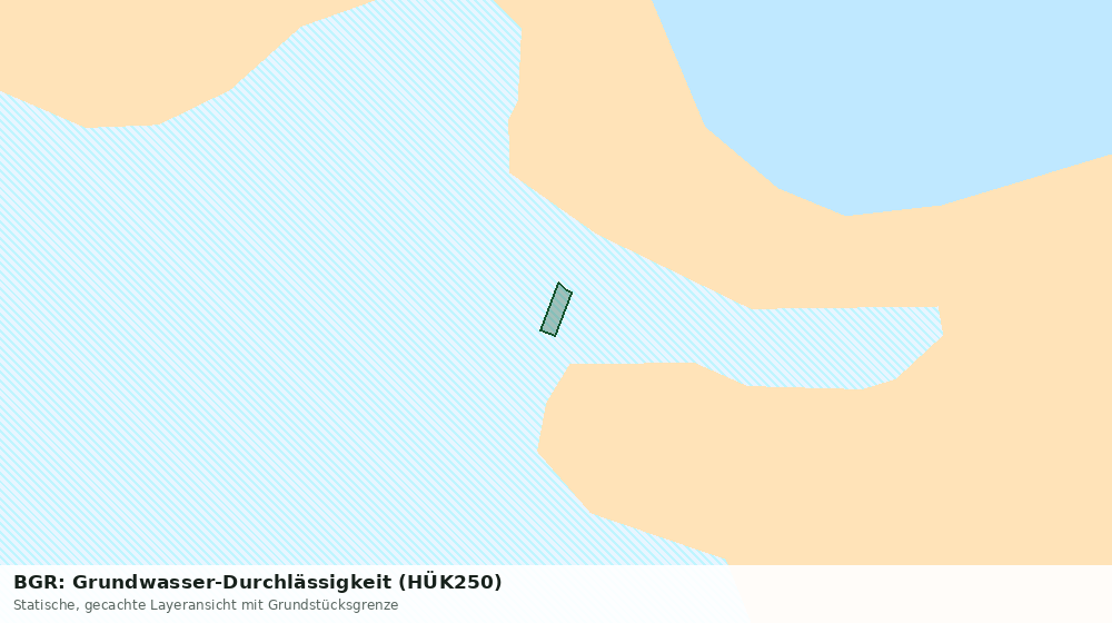 Statische Kartenansicht: BGR: Grundwasser-Durchlässigkeit (HÜK250)