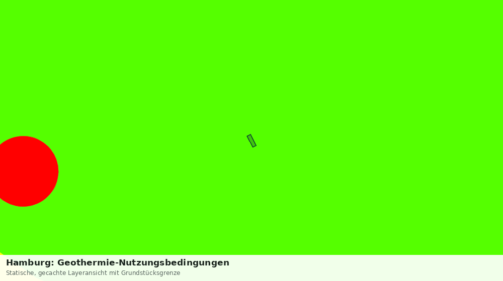 Statische Kartenansicht: Hamburg: Geothermie-Nutzungsbedingungen