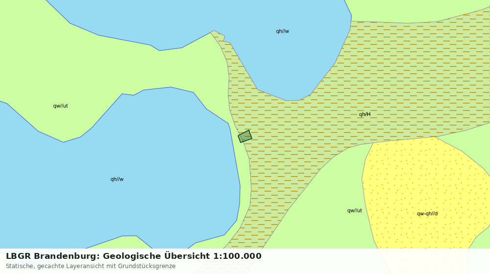 Statische Kartenansicht: LBGR Brandenburg: Geologische Übersicht 1:100.000