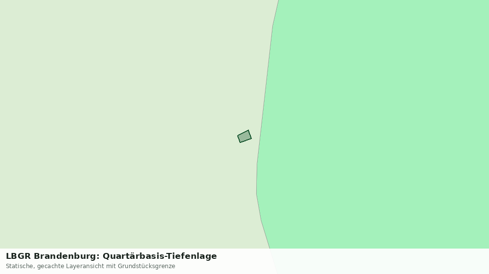 Statische Kartenansicht: LBGR Brandenburg: Quartärbasis-Tiefenlage