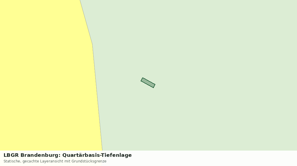 Statische Kartenansicht: LBGR Brandenburg: Quartärbasis-Tiefenlage
