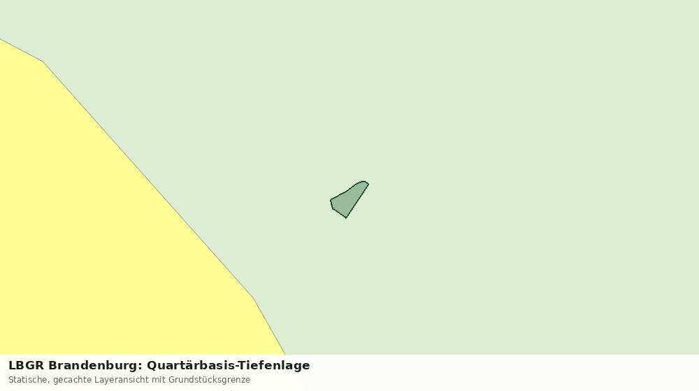 Statische Kartenansicht: LBGR Brandenburg: Quartärbasis-Tiefenlage