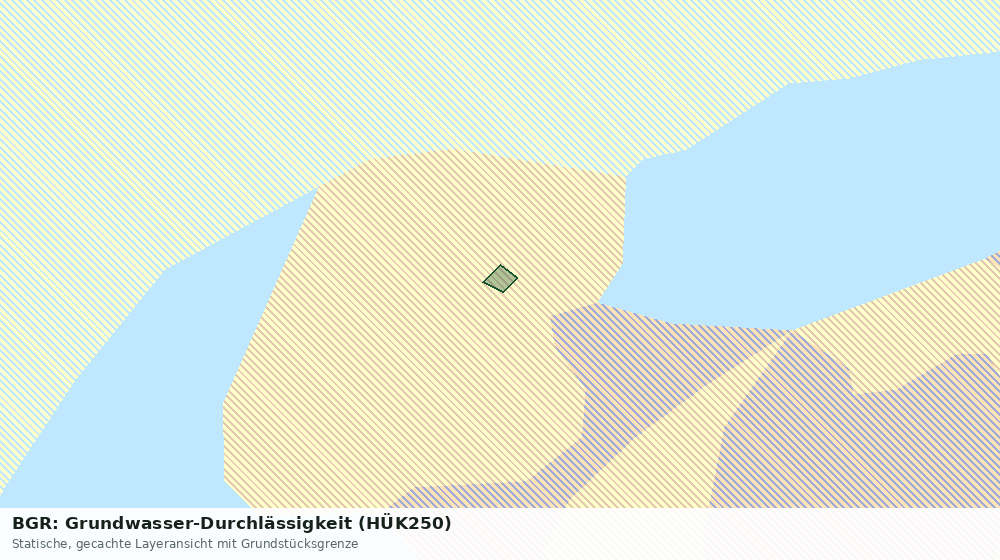 Statische Kartenansicht: BGR: Grundwasser-Durchlässigkeit (HÜK250)