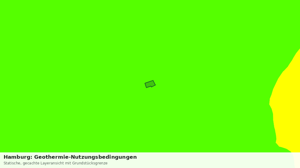 Statische Kartenansicht: Hamburg: Geothermie-Nutzungsbedingungen