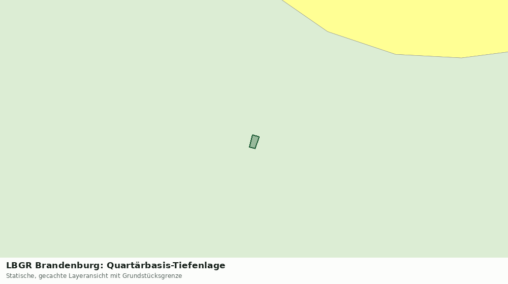 Statische Kartenansicht: LBGR Brandenburg: Quartärbasis-Tiefenlage