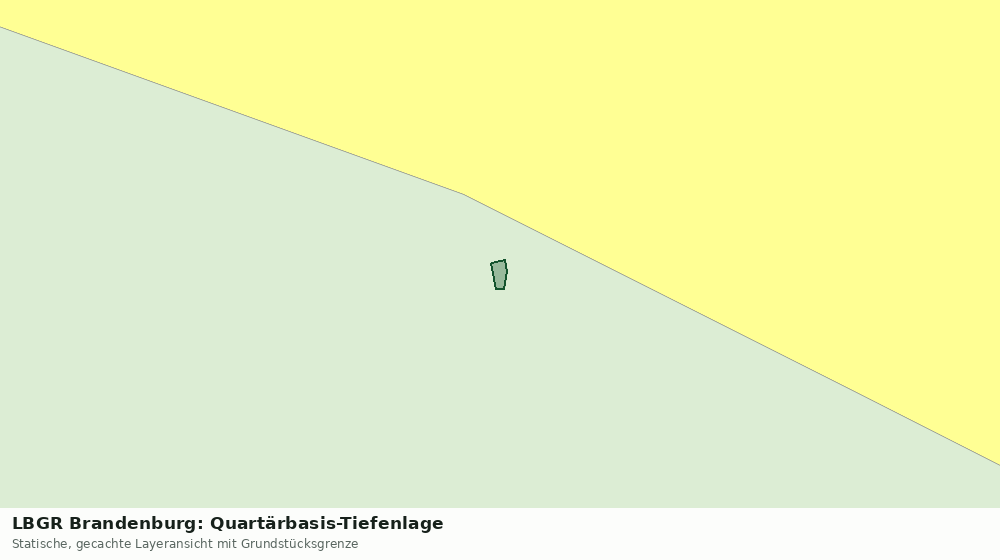 Statische Kartenansicht: LBGR Brandenburg: Quartärbasis-Tiefenlage