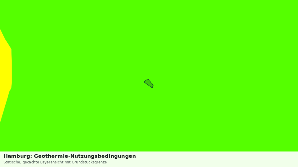 Statische Kartenansicht: Hamburg: Geothermie-Nutzungsbedingungen