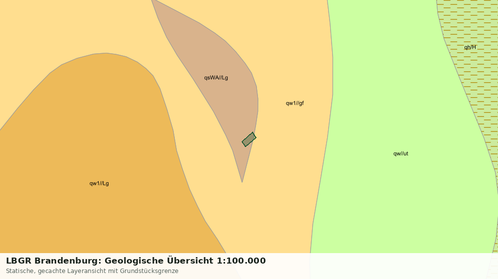 Statische Kartenansicht: LBGR Brandenburg: Geologische Übersicht 1:100.000