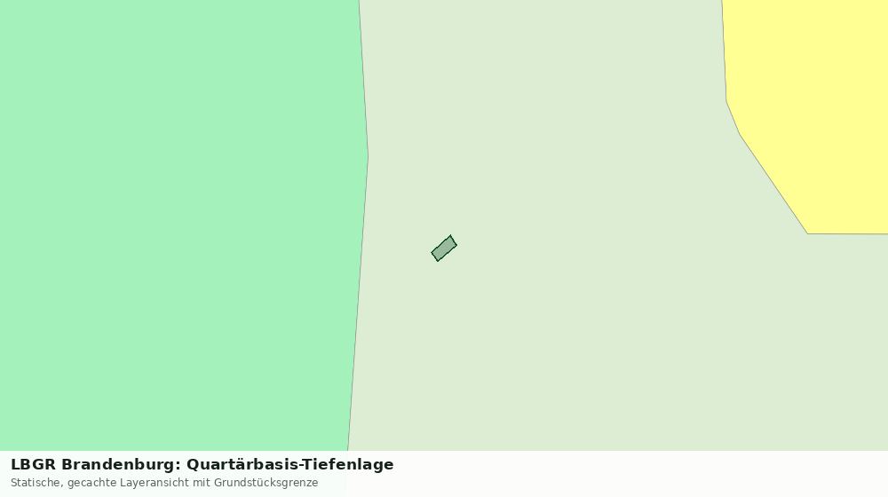 Statische Kartenansicht: LBGR Brandenburg: Quartärbasis-Tiefenlage