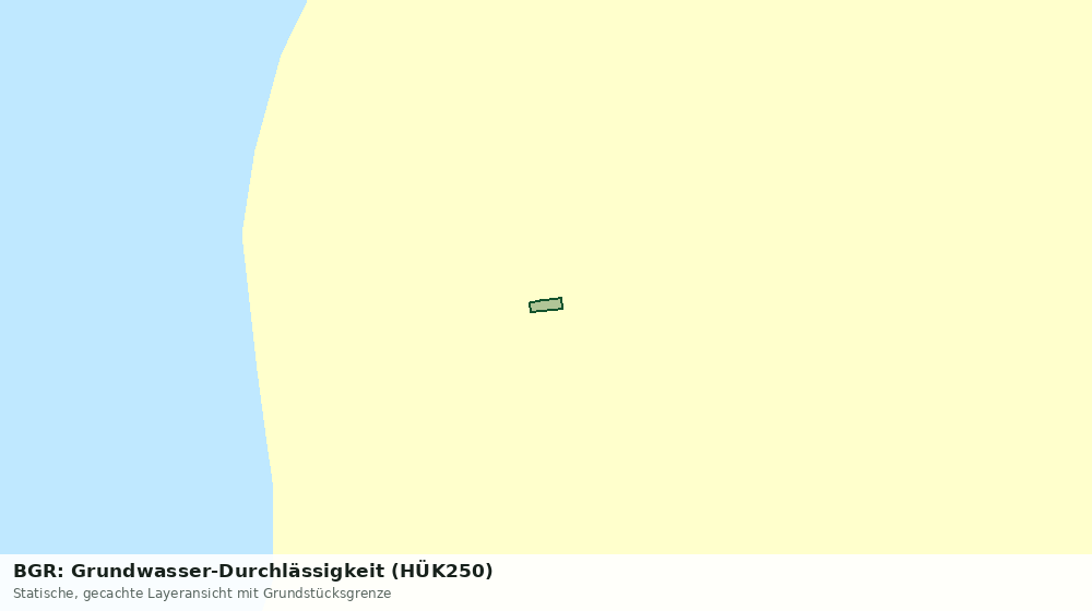 Statische Kartenansicht: BGR: Grundwasser-Durchlässigkeit (HÜK250)