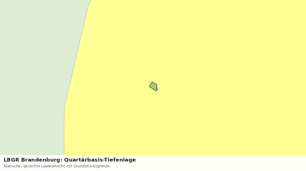 Statische Kartenansicht: LBGR Brandenburg: Quartärbasis-Tiefenlage