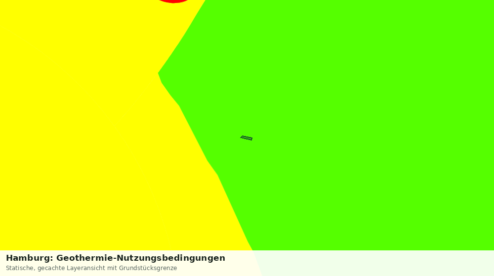 Statische Kartenansicht: Hamburg: Geothermie-Nutzungsbedingungen