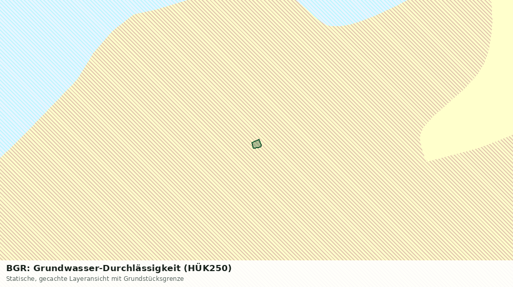 Statische Kartenansicht: BGR: Grundwasser-Durchlässigkeit (HÜK250)