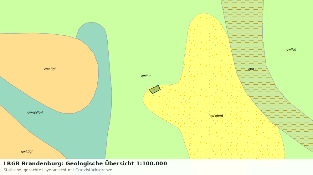 Statische Kartenansicht: LBGR Brandenburg: Geologische Übersicht 1:100.000