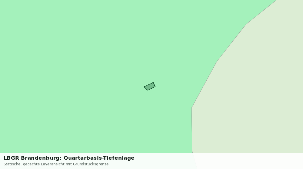 Statische Kartenansicht: LBGR Brandenburg: Quartärbasis-Tiefenlage
