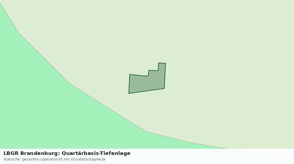 Statische Kartenansicht: LBGR Brandenburg: Quartärbasis-Tiefenlage