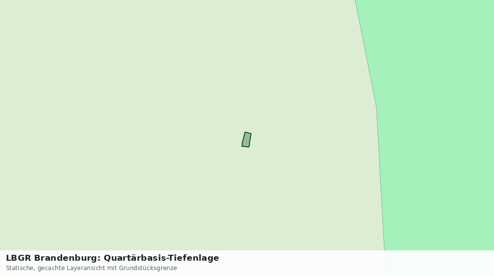 Statische Kartenansicht: LBGR Brandenburg: Quartärbasis-Tiefenlage